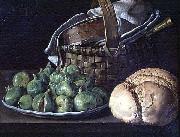 Luis Egidio Melendez Still Life With Figs oil painting artist